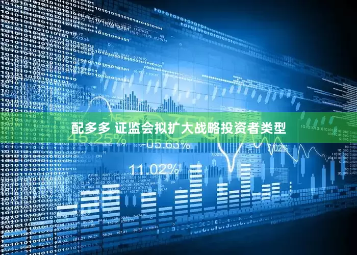 配多多 证监会拟扩大战略投资者类型